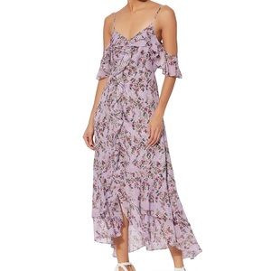 NWOT Intermix silk midi dress